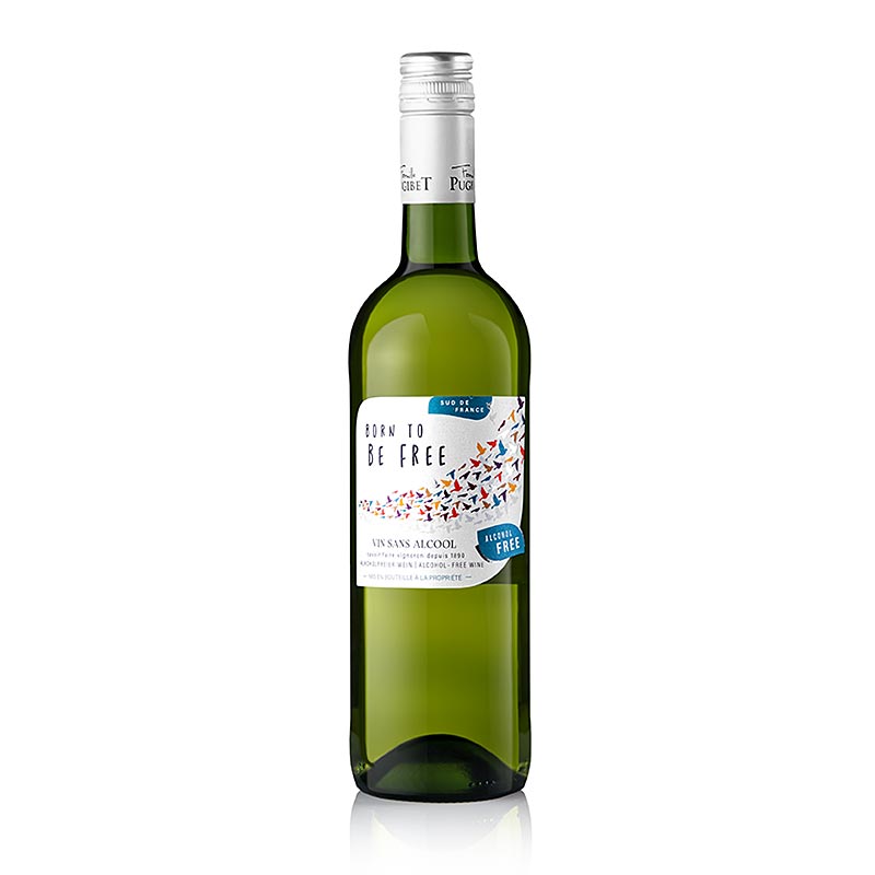 Born to be Free Vinho branco sem alcool, La Colombette - 750ml - Garrafa