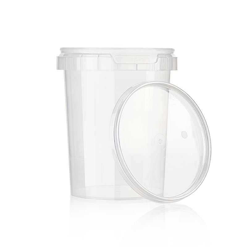 Tarro de plastico Circlecup, redondo, con tapa, Ø 95x120mm, 520ml - 1 pieza - Cartulina