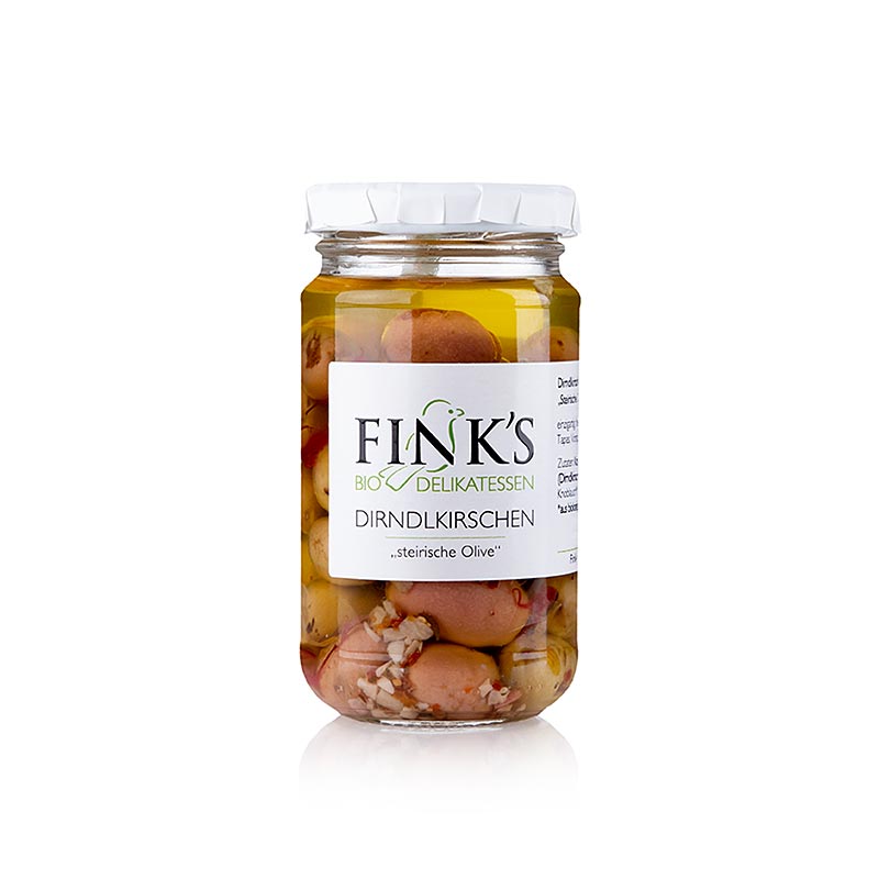 Cerezas tirolesas cerezas de cornalina encurtidas, Finks Delicatessen ecologico - 180g - Vaso