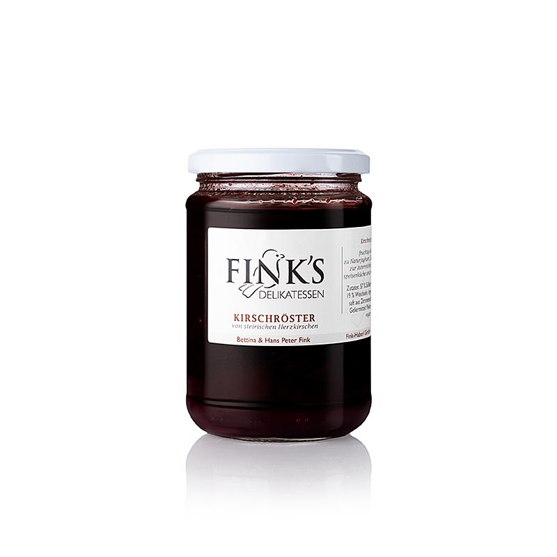 Tostador de cerezas, delicatessen de Fink - 400g - Vaso