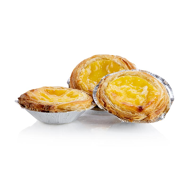 Pastel / Pasteis de Nata, listo para hornear - 3,6 kg, 60 piezas - Cartulina