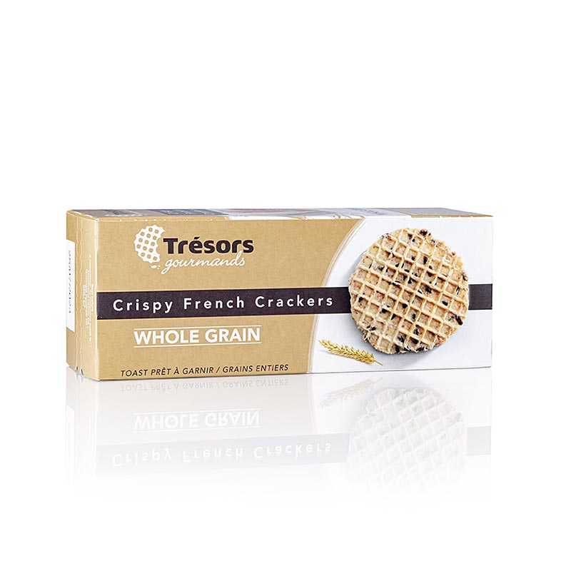 Barsnack Tresors - Frances Crocante Mini biscoitos waffle de graos inteiros - 95g - Cartao