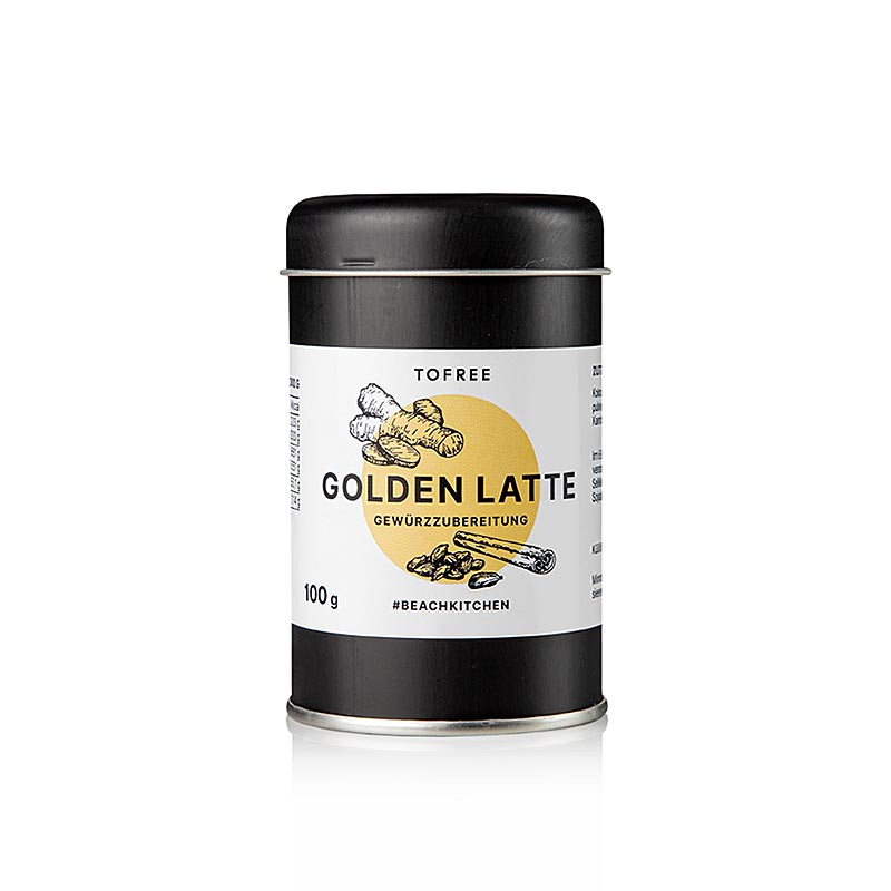 TOFREE-nord - Golden Latte, kryddertilberedning - 100 g - Glass