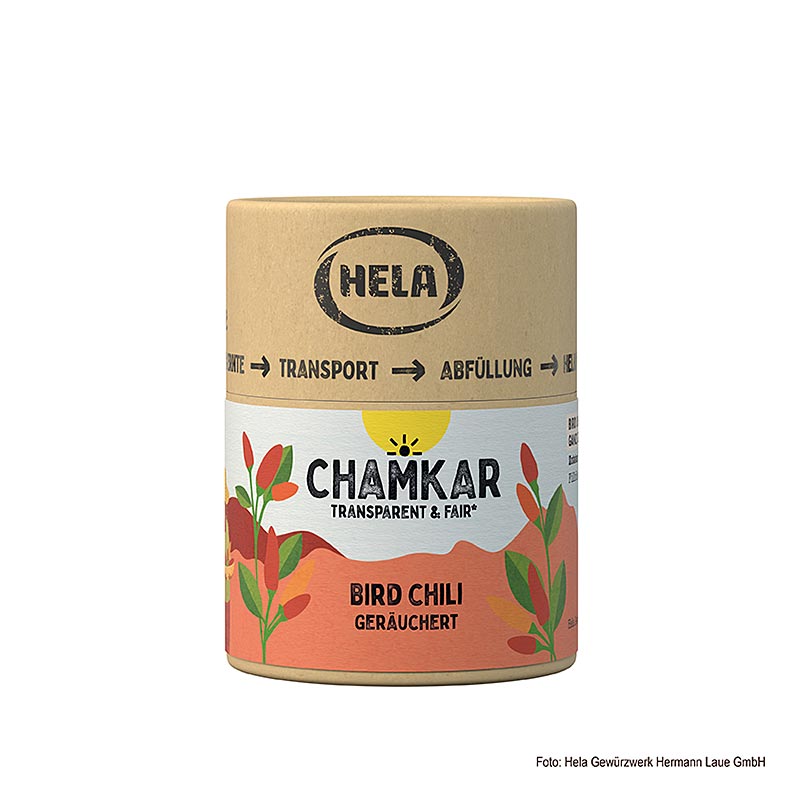 HELA Chamkar - Bird Chili (lintusilma chili), savustettu - 25 g - Aromilaatikko