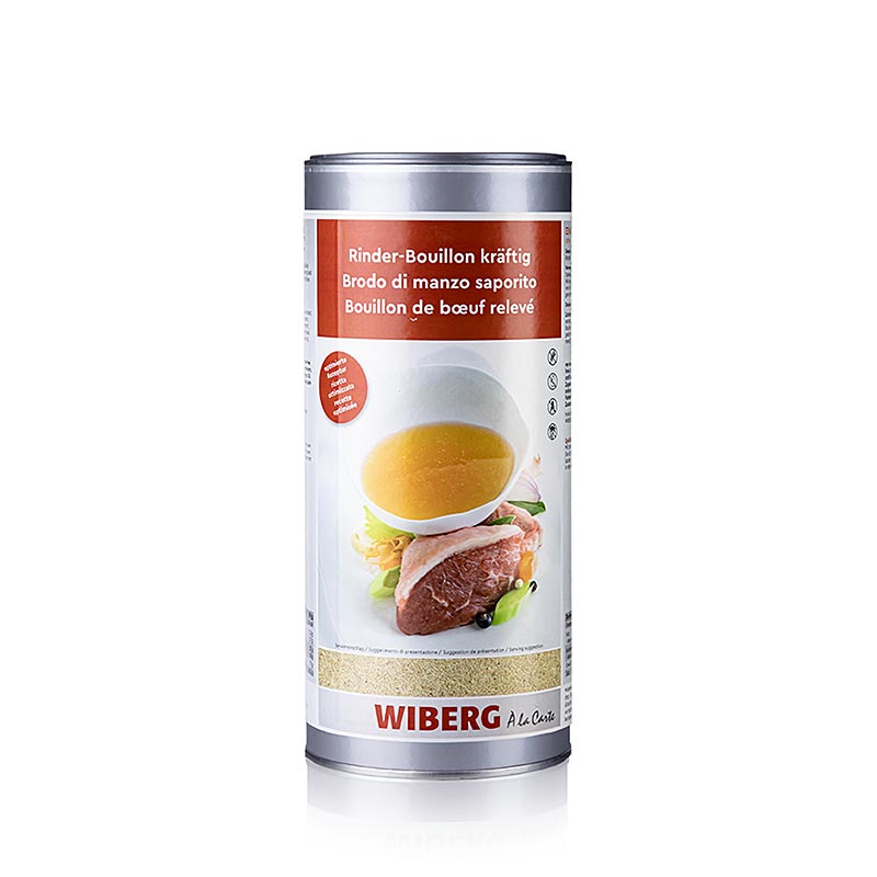 Caldo de carne Wiberg, forte, 1100g, para 50 l - 1,1kg - Caixa de aromas