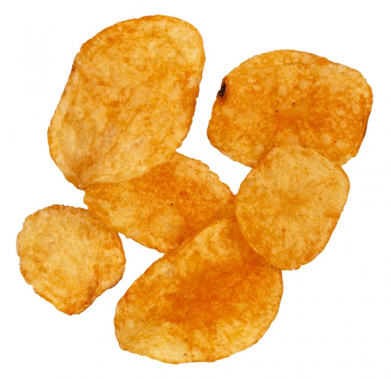 Chips de paprica defumada, batata frita com paprica defumada, Sal de Ibiza - 45g - Pedaco