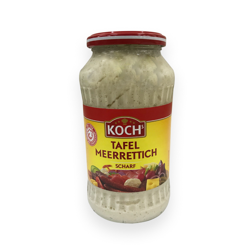 Revet pepperrot, uten krem - 700 g - Glass