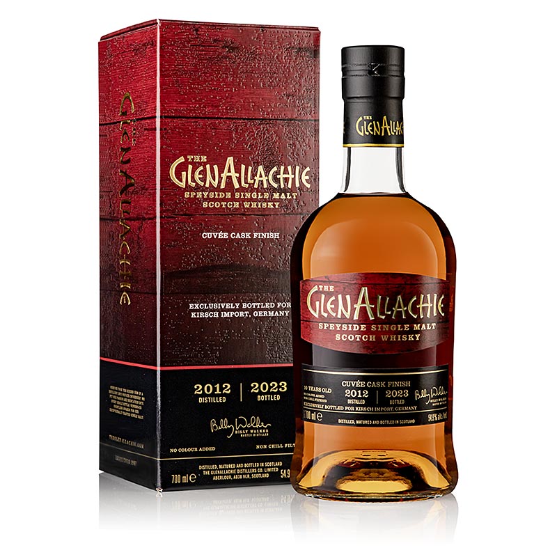 Single Malt Whisky Glenallachie 10 J. PX, Moscatel ja Ruby, 54,9%, Speyside - 700 ml - Pullo