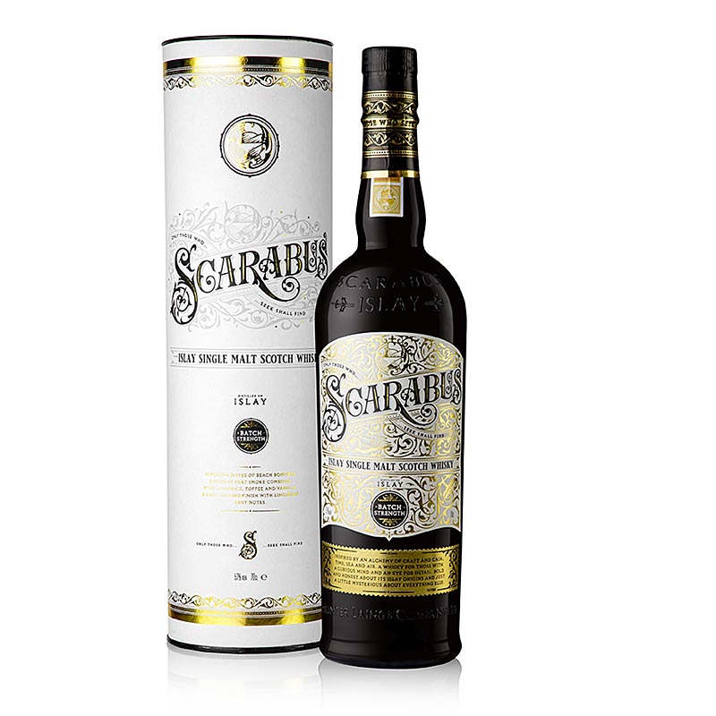 Whisky de malta unica Scarabus Batch Strength, 57% vol., Islay Escocia, en GP - 700ml - Botella