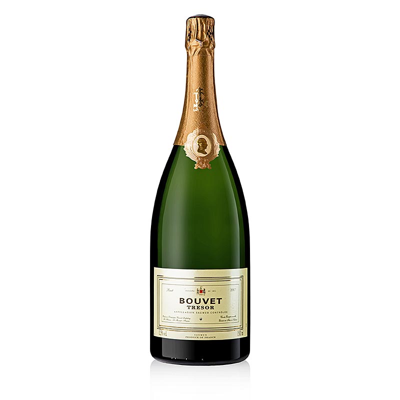 2018 Tresor Blanc Saumur Cremant de Loire, brut, 12,5% vol., Bouvet, Magnum - 1.5L - Botella