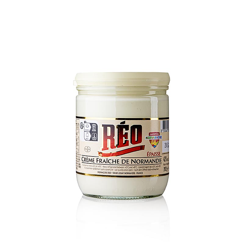 Creme Fraiche, 42% de grasa, REO (Creme epaisse de Normandia) - 392g - Vaso