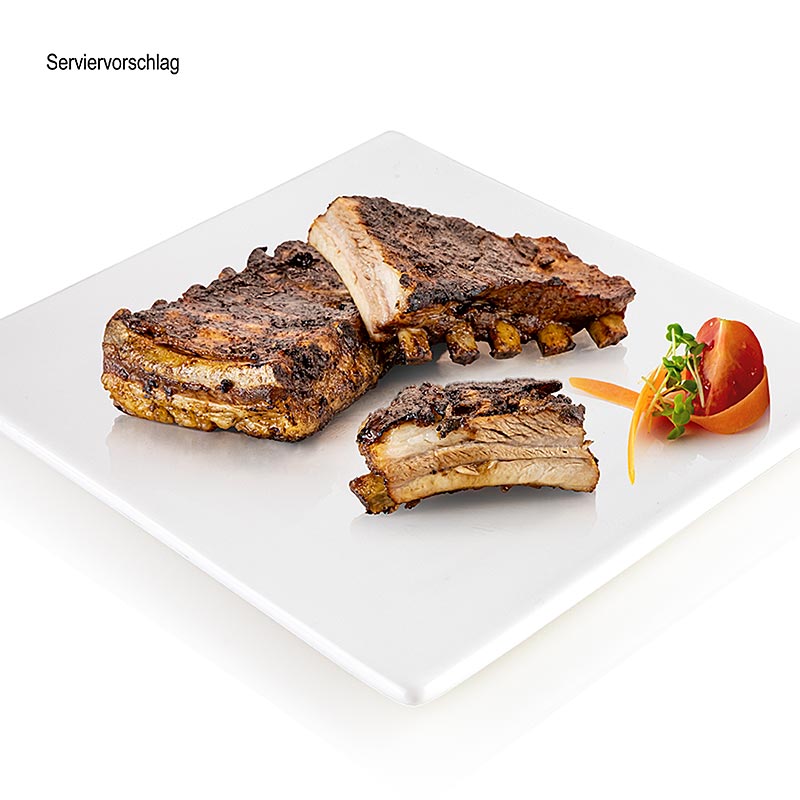 Abdominal rib St. Louis Cut, fra den aktive stallgrisen, kaliber - ca 1,2 kg - vakuum