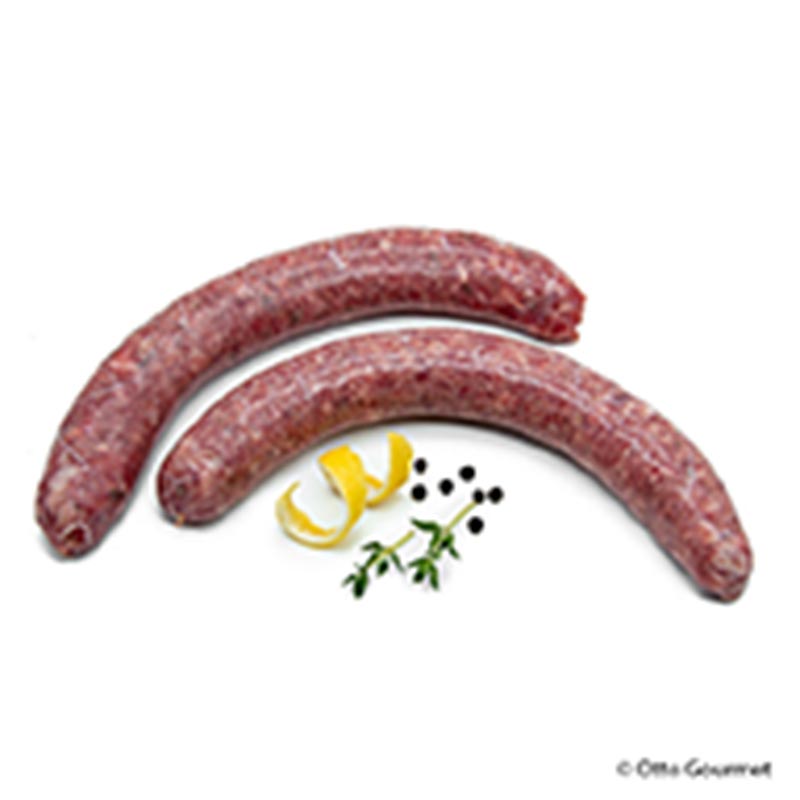 Bison bratwurst, ra, fin, Otto Gourmet - 300 g, 3 x 100 g - Vakuum