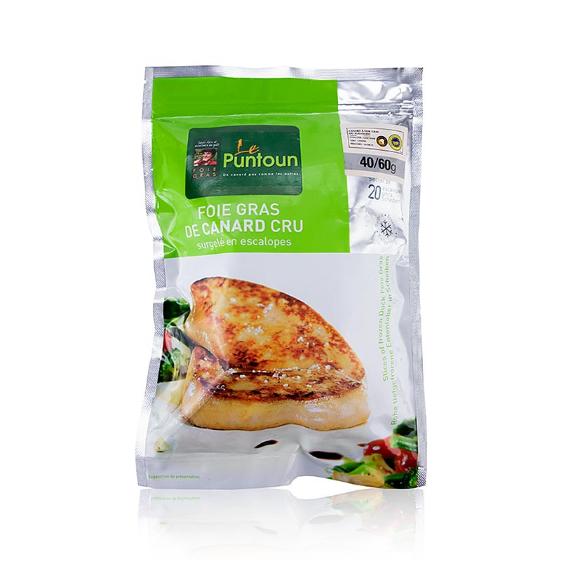 Foie gras d`anec, lamines petites, de 40-60 g cadascuna, Feyel - 1.000 g aprox., 18 peces - buit