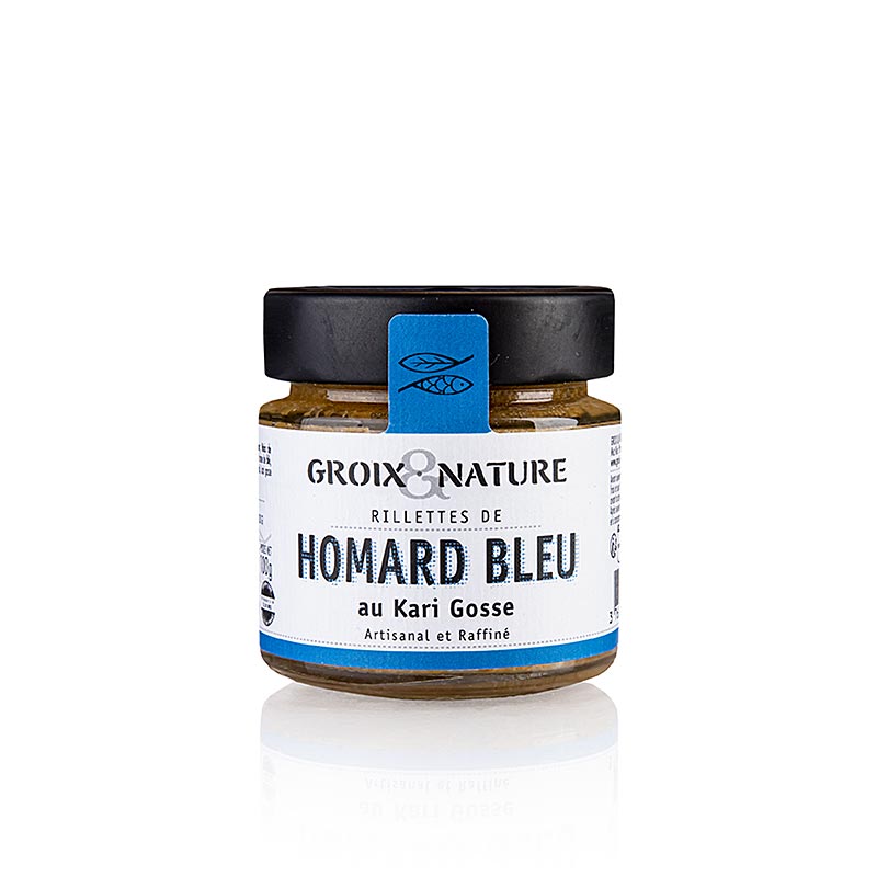 Rillettes de bogavante con Kari Gosse (curry breton), Groix y Nature - 100 gramos - Vaso