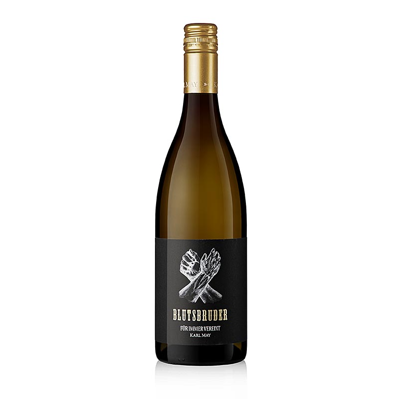 2022 Blutsbruder vinho branco cuvee, seco, 12,5%vol., Karl May, organico - 750ml - Garrafa