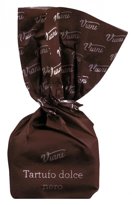 Tartufi dolci neri - edizione classica, marroni, tartufi di cioccolato fondente con nocciole, sfusi, Viani - 1.000 g - kg