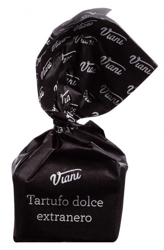 Tartufi dolci extraneri - edicion clasica, negro, trufa de chocolate negro extra amargo, suelta, Viani - 1.000 gramos - kg