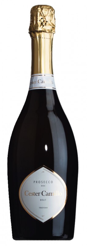 Prosecco DOC Brut Treviso, kuohuviini, Cester Camillo - 0,75 l - Pullo