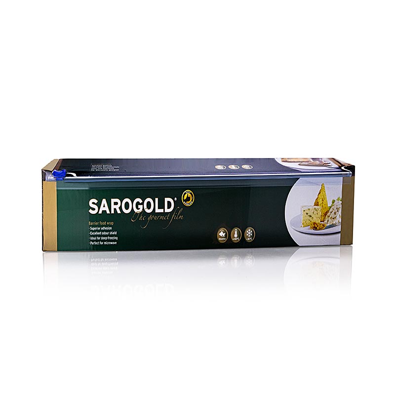 SAROGOLD Gourmet Foil, 30 cm, caixa plegable (film transparent) - 300 m, 1 peca - caixa