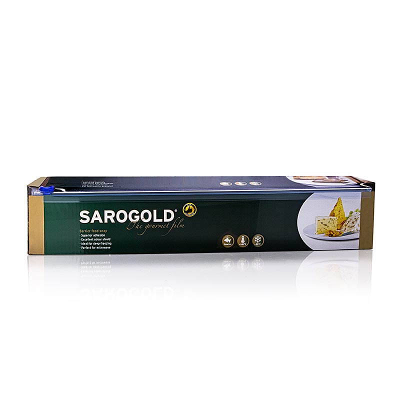 SAROGOLD Gourmet Foil, 45 cm, caixa plegable (film transparent) - 300 m, 1 peca - caixa