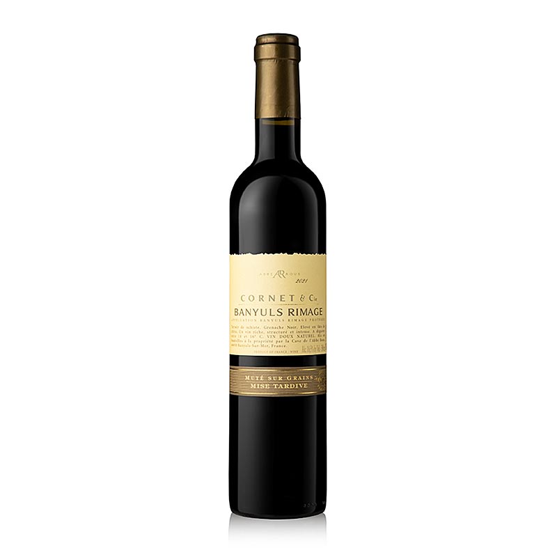 2021 Cornet and Cie Banyuls Rimage, makea, 16,5 tilavuusprosenttia, Abbe Rous - 500 ml - Pullo