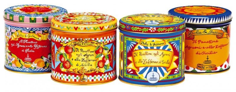 Panettone agli agrumi DundG, jastkaka med citronskal och kanderat apelsinskal, Fiasconaro - 100 g - Bit