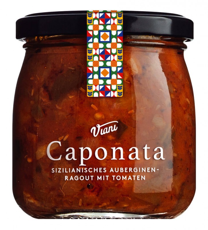 Caponata di Melanzane, Caponata com berinjela, Viani - 190g - Vidro