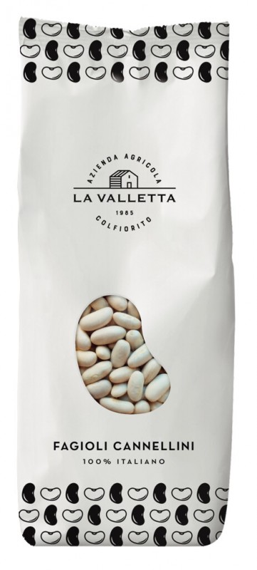 Fagioli Cannellini, kacang Cannellini, La Valletta - 400 gram - mengemas