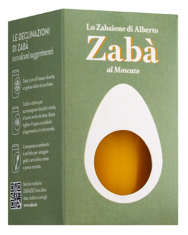 Zaba al Moscato, zabajone kerma moscaton kanssa, Alberto Marchetti - 200 g - Lasi