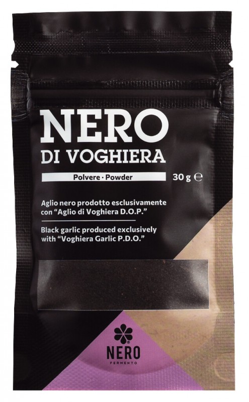 Nero di Voghiera - Polvere, Aglio Nero in Polvere, NeroFermento - 30 g - pacchetto