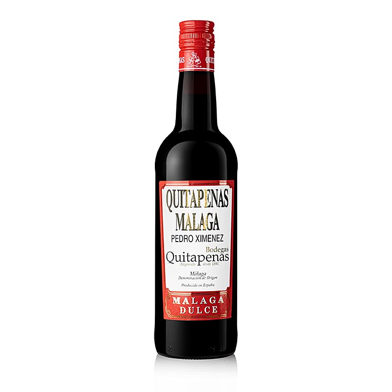 Anggur minuman keras Bodega Quitapenas Malaga Pedro Ximenez, manis, 15% vol., Spanyol - 750ml - Botol