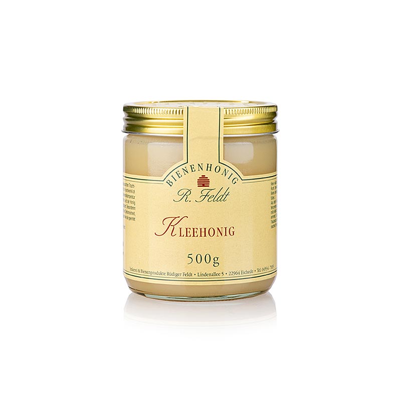 Jetelovy med, novozelandsky, bile, hladke, sladke a jemne, jemne skoricove aroma - 500 g - Sklenka