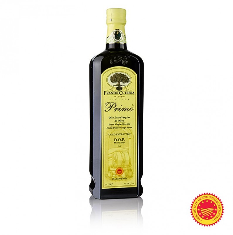 Extra panensky olivovy olej, Frantoi Cutrera Primo DOP / CHOP, 100% Tonda Iblea - 750 ml - Flasa