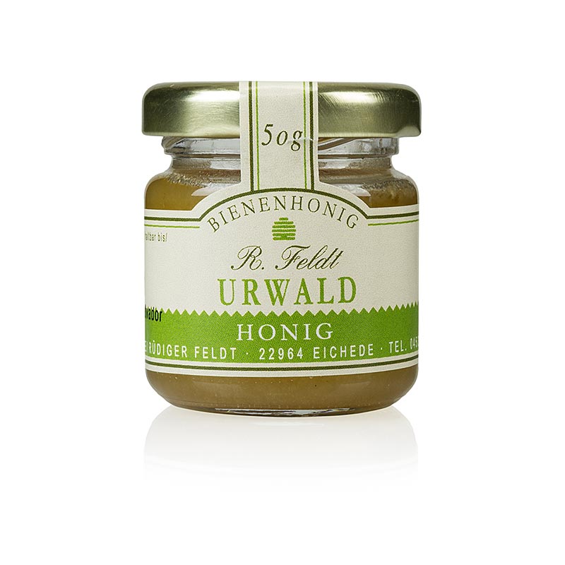 Jungle honey, Uruquay, tekoc do kremast, sladko aromaticen, porcijski kozarec, cebelarstvo Feldt - 50 g - Steklo