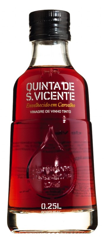 Vinagre de Vihno Tinto Quinta di S.Vicente, barikatlarda yillandirilmis kirmizi saraptan yapilan sirke, Passanha - 250 ml - Sise