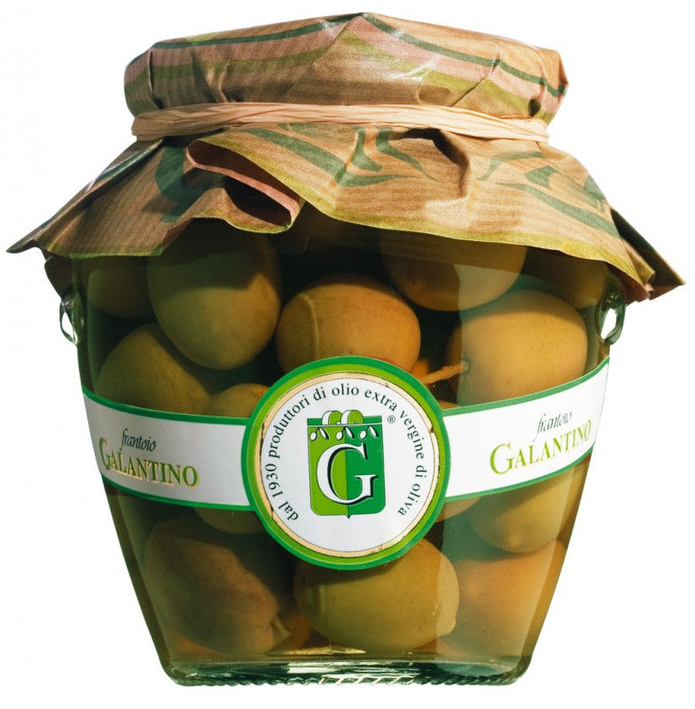 Zelene masline u salamuri, olive verdi, galantino - 305g - Staklo