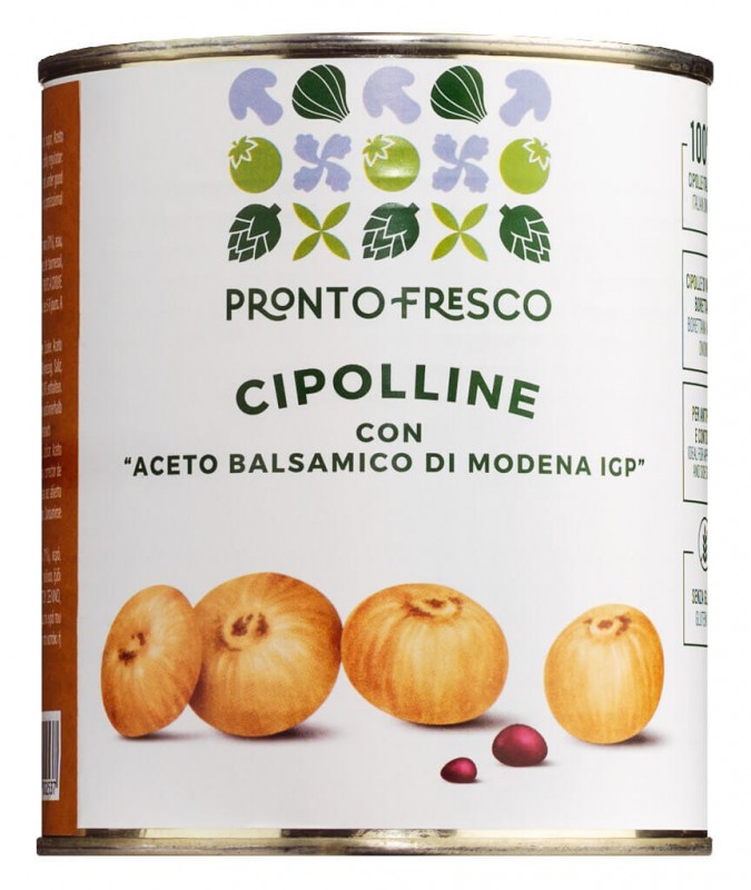 Cipolline all`Aceto balsamico di Modena IGP, Borretane luk u balzamickom octu, Greci, Prontofresco - 840g - limenka