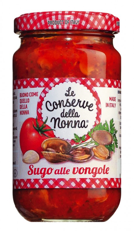 Sugo alle vongole, paradajz sos sa skoljkama, Le Conserve della Nonna - 190g - Staklo