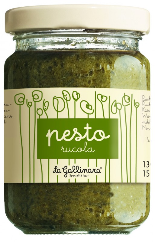 Pesto di rucola, pesto sa rukolom, La Gallinara - 130g - Staklo