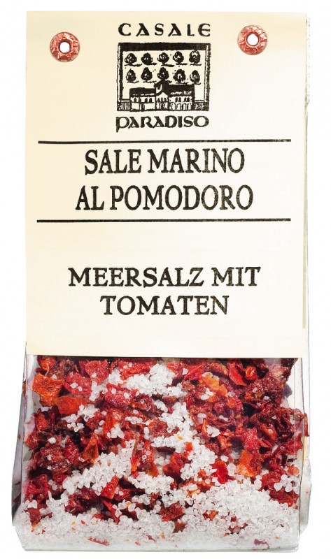 Jual marino al pomodoro, garam laut dengan tomat, Casale Paradiso - 200 gram - tas