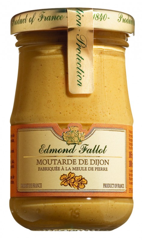 Moutarde de Dijon, musztardowa klasyka Dijon, Fallot - 105g - Szklo