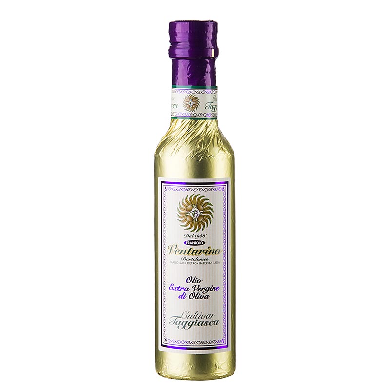 Ulei de masline extravirgin, Venturino, 100% masline Taggiasca, folie de aur - 250 ml - Sticla