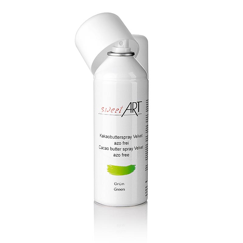 Spray cu unt de cacao, efect catifelat, verde, Sweet Art - 400 ml - Spray