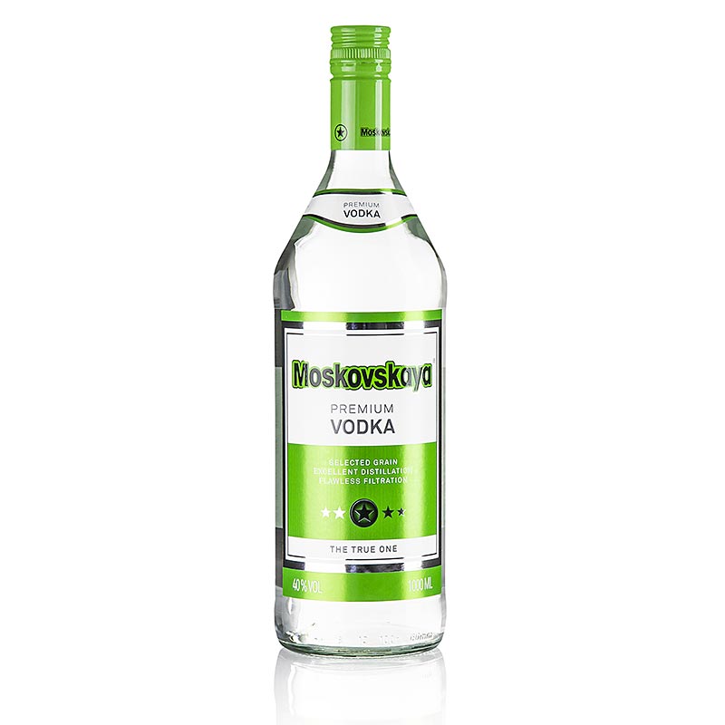 Wodka Moskovskaya Rosja 38% obj. 1,0 litra - 1 l - Butelka