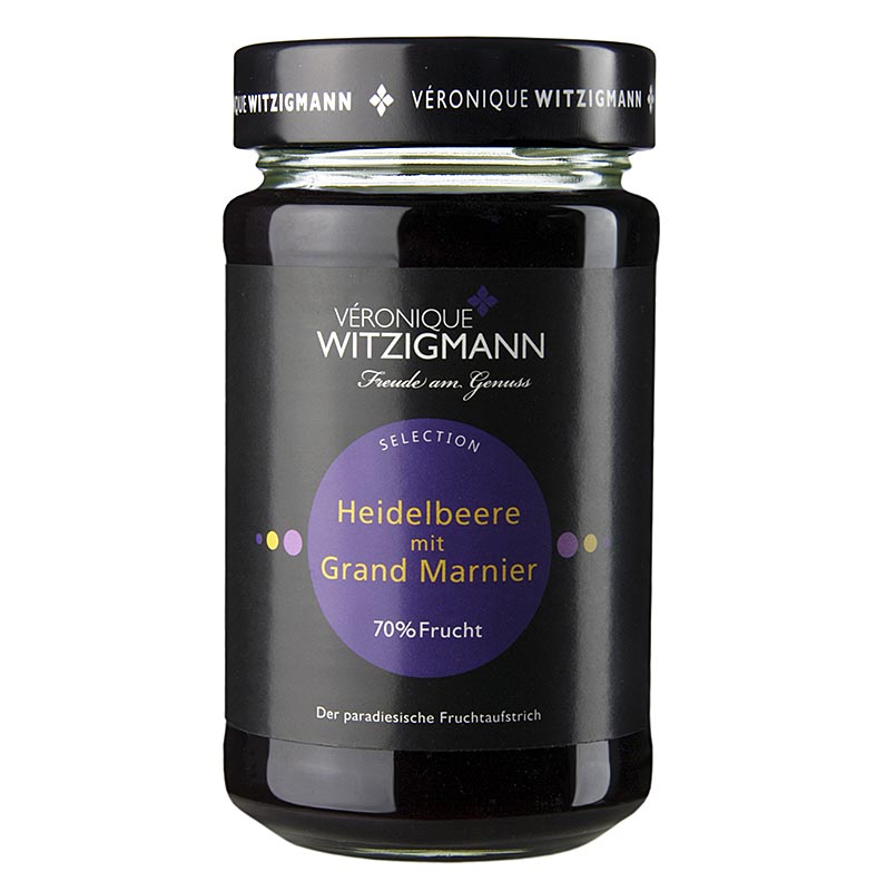 Myrtille au Grand Marnier - pate a tartiner aux fruits Veronique Witzigmann - 225g - Verre