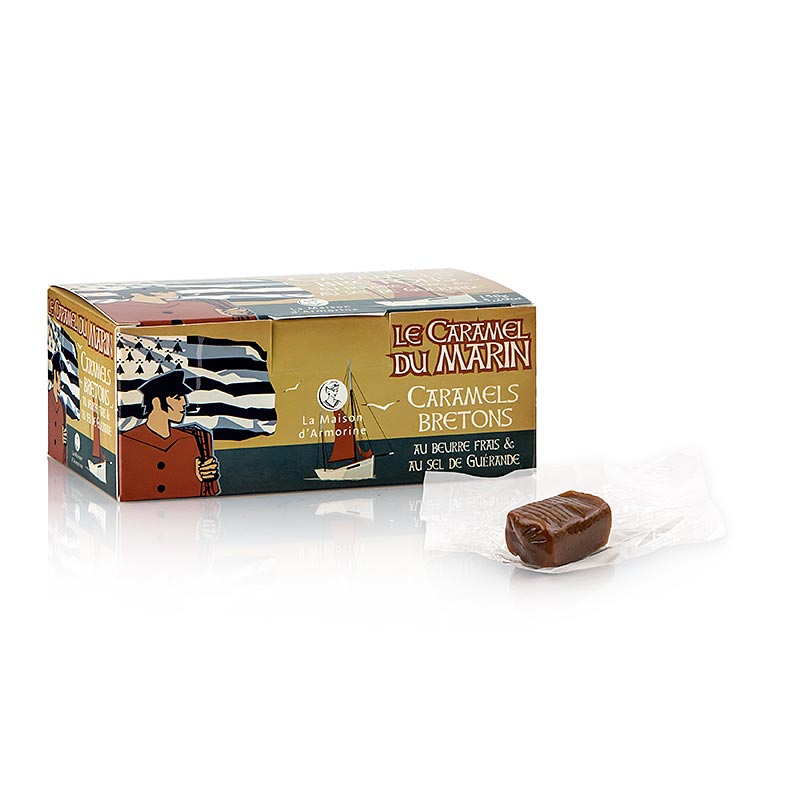 Caramelos BretOEes - bombons de caramelo com manteiga e sal marinho - 150g - caixa