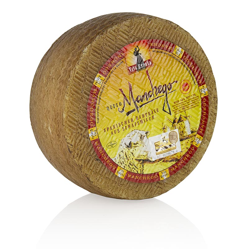 Manchego sajt Viva Espana, 6 honapos, egesz kerek, DOP / OEM - kb 2,8 kg - vakuum