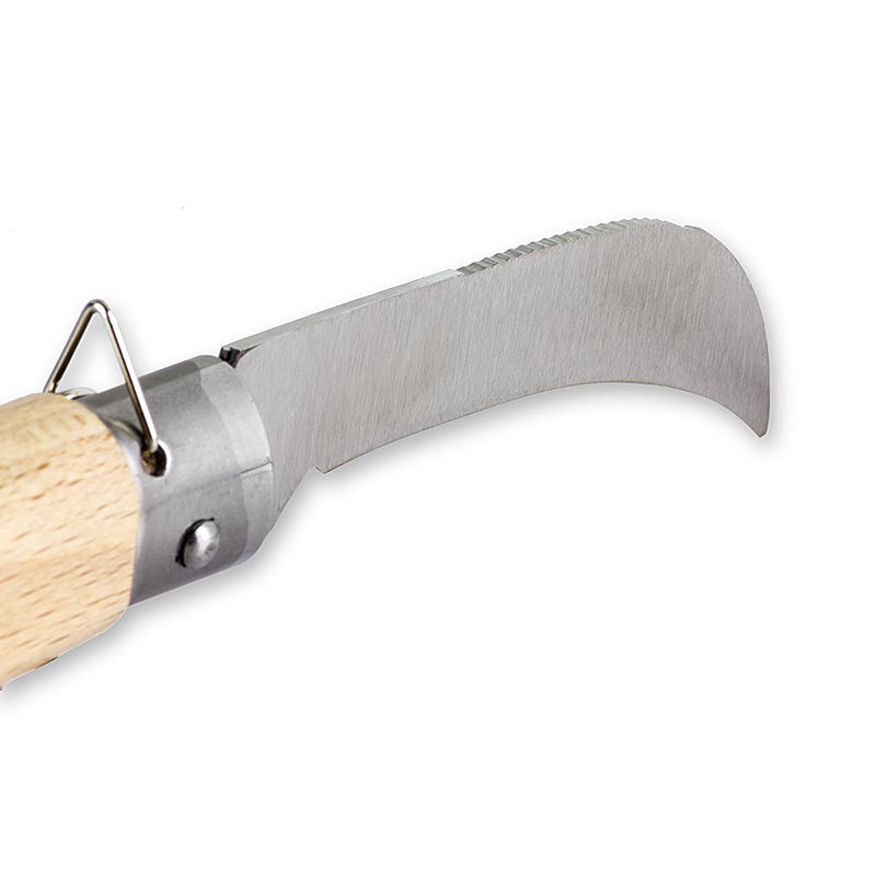 Tryffelkniv med borste, hopfallbar, ca 21,5cm lang - 1 del - Losa