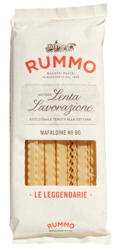 Mafaldine, Le Leggendarie, tjestenina od krupice durum psenice, rummo - 500 g - Karton